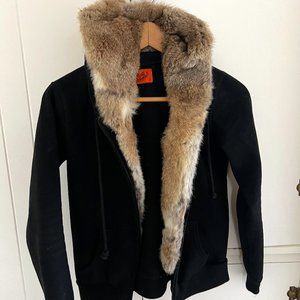 Juicy Couture Black Label zip hoodie with fur insert (removable)